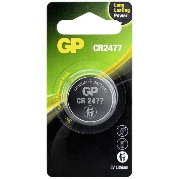Knappcell CR 2477 litium GP 3 V 1 st