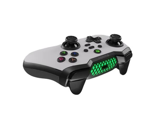 Trådlös spelkontroll - Natec - Genesis Mangan 400 - Vit - Kompatibel med PC/Switch - Bluetooth