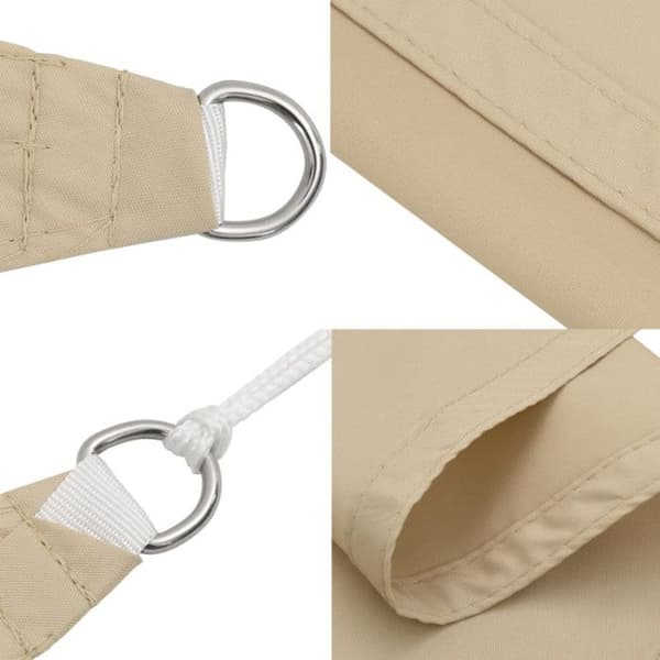 Beige skuggsegelf 2x2x2 m 100 % polyester oxford