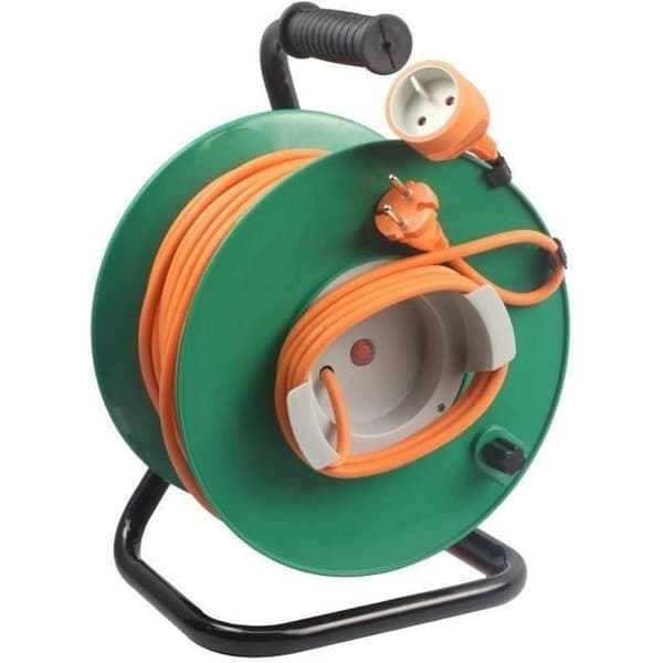 ZENITECH elektrisk rulle 40m utan stickpropp - 2x1,5 mm²