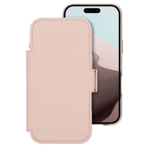 Plånboksfodral med Ställfunktion för iPhone Air material ICON DBRAMANTE1928 Rosa