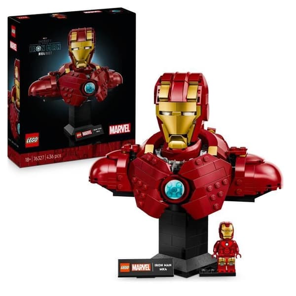 LEGO Marvel 76327 Iron Man MK4 Bust - Byggsats för vuxna - Presentidé