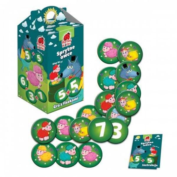 Utbildningsspel - Roter Kafer - Smart Sheep - Lär dig räkna - Flashcards 1-9 - För barn