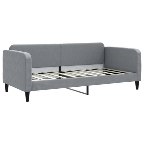vidaXL Lätt grå vilobädd 90x190 cm tyg 354043