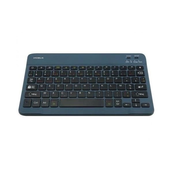MOBILIS Tangentbord - Bluetooth - AZERTY - Franska - blå