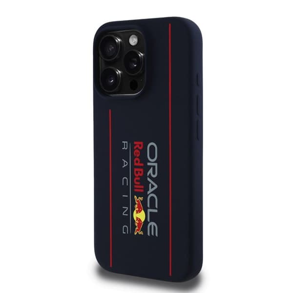 Mobilskal - RED BULL RACING - iPhone 15 Pro - Silikon - Oversize Logotyp Vertikal - Robust