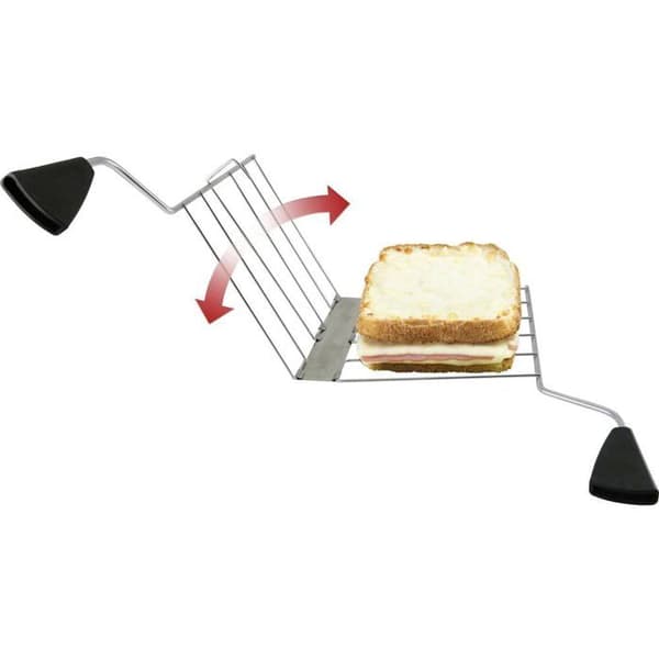 Trisa Crispy Snack Grille-pain i rostfritt stål, svart