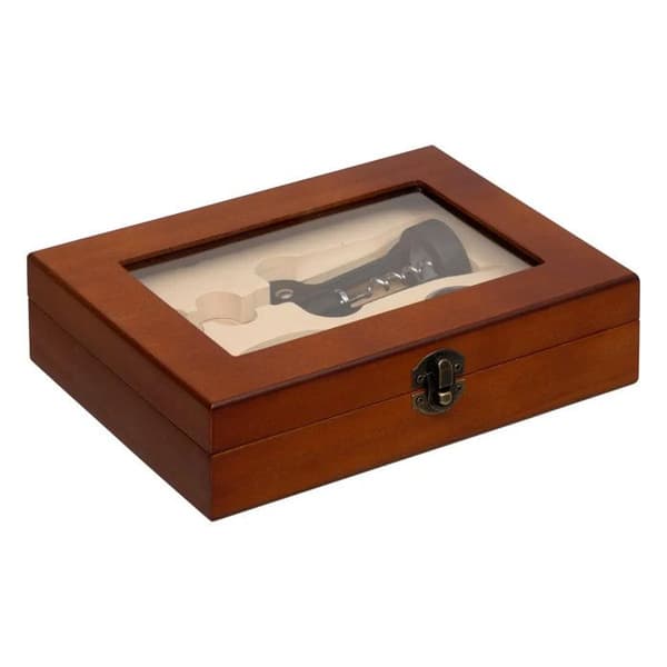 Sommelier-set 3 delar "Källare" 22cm Brun
