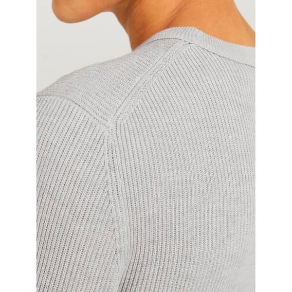 Jack & Jones Perfect stickad tröja - ljusgrå melange