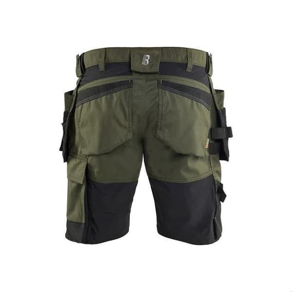 Kort Blaklader med flytande fickor Stretch 2D