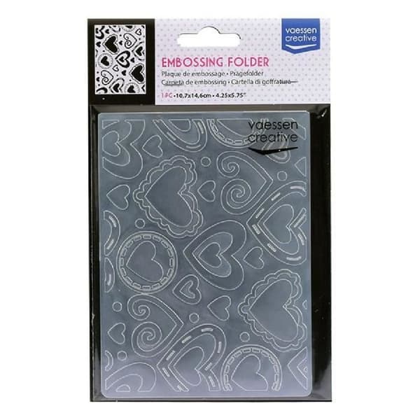 Vaessen Creative Layered Hearts Präglingsplatta