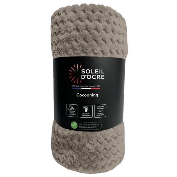 Filt 220x240 cm COCOONING taupe, av Soleil d'ocre