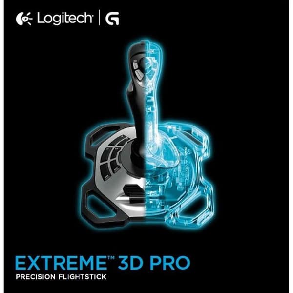 JoyStick - Trådad - Logitech G - Extreme 3D Pro S - Kompatibel med PC - Svart