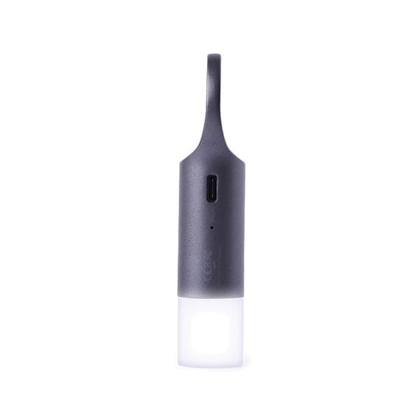 Nyckelring - LEXON - Nomaday Flash LED - Inbyggd belysning - Elegant design - Grå/Brons