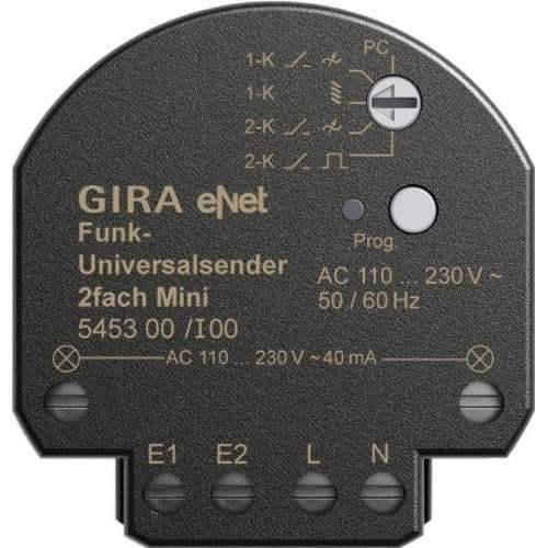 Gira 545300 Radiotransmitter Universell 2 Gira Enet Mini
