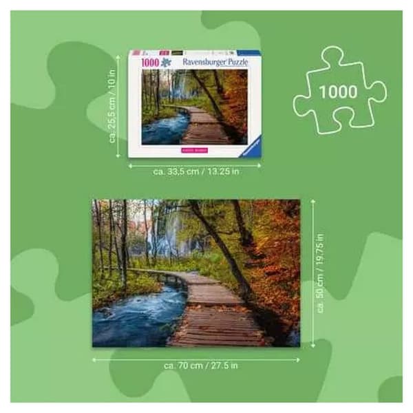 Pussel 1000 bitar - RAVENSBURGER - 12001764 - Höstskogsstig - 700 mm - 14+ år