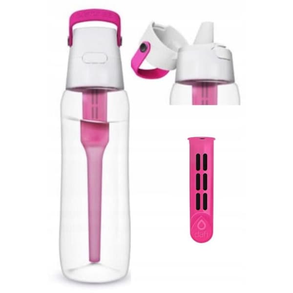 Filtreringsflaska - Dafi - Rosa - 700ml - Solid - Förbättrad filtrering