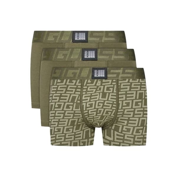Boxer Giss Homme Pack x3 multifärgad G Kaki Bomull