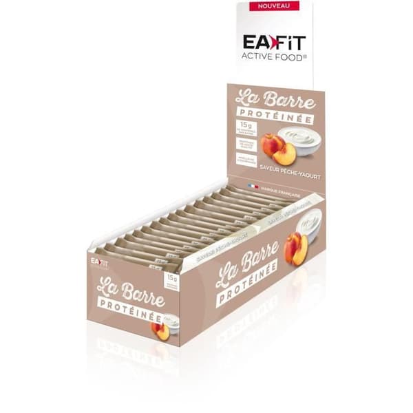EAFIT - The Peach/Yogurt proteinbar - Display med 24 barer