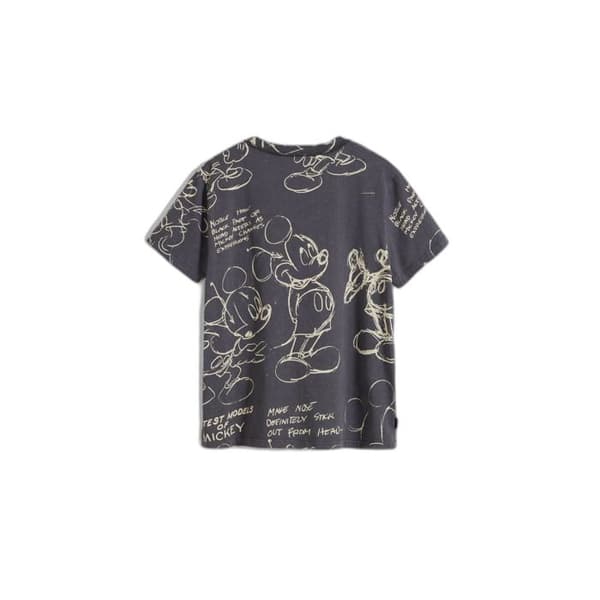 T-shirt dam Desigual Mickey Sketch
