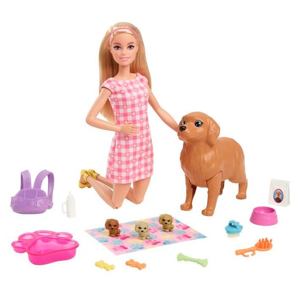 Barbie - Valpfödelselåda - Modedocka - Från 3 år HCK75