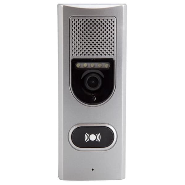 Alecto ADI-250 - Intercom dörrklocka med kamera och 3,5" färgskärm, vit/silver