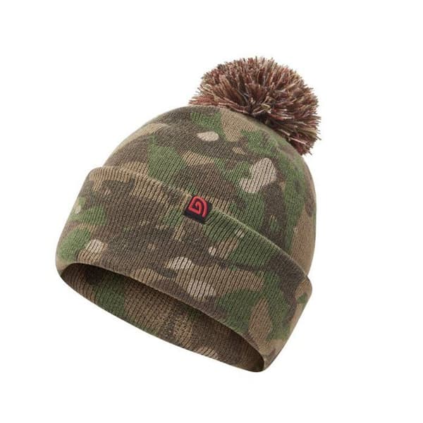 Kamouflage mössa med pompom Trakker
