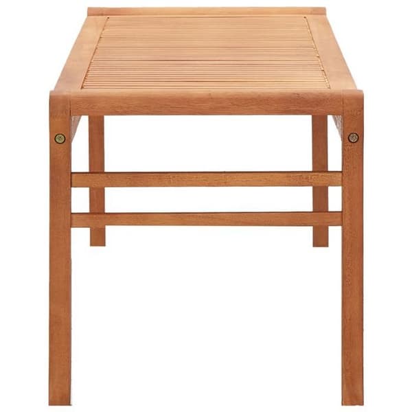 vidaXL Trädgårdsbänk 3 platser 150 cm Solid eukalyptusträ 47291