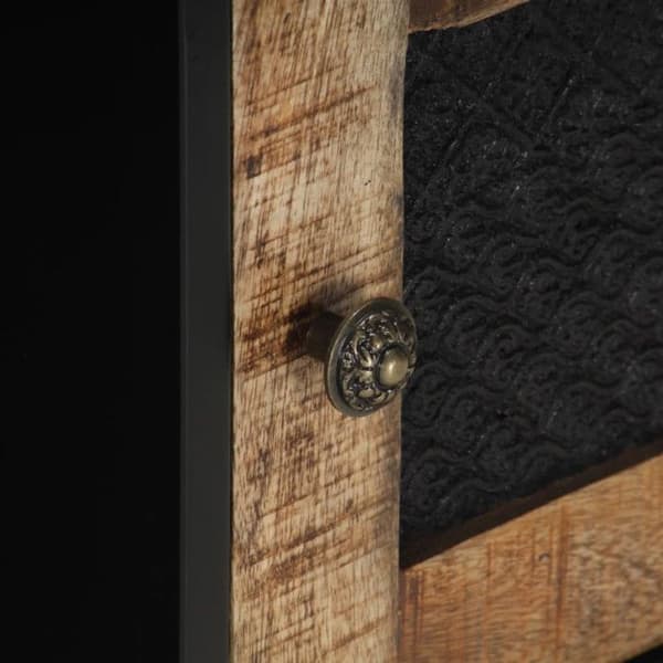 vidaXL Soffbord 90x50x35 cm Rå mangoträ