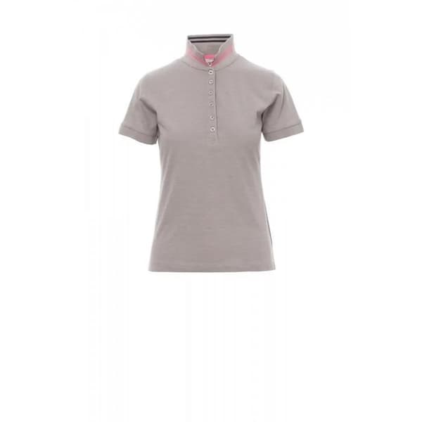 Polo dam Payper Nautic - ljusgrå/svart/rosa