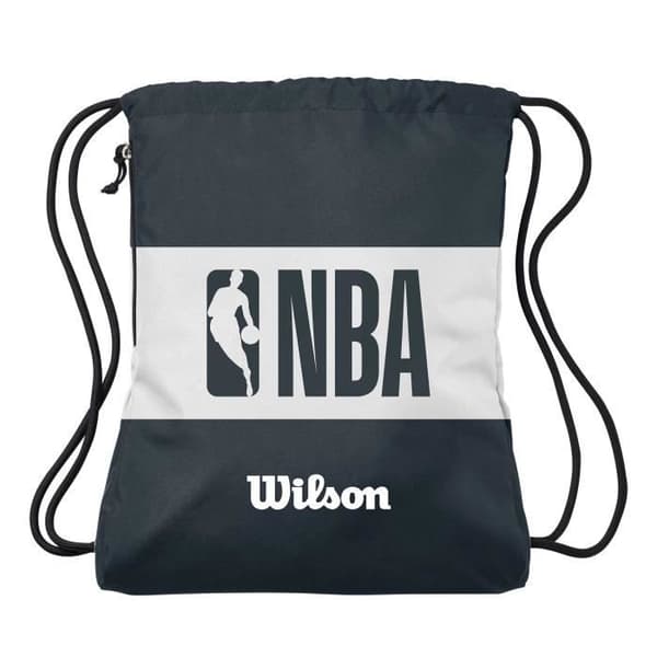 Sportväska - WILSON - NBA strängväska - Mörkblå/vit - One size - Robust