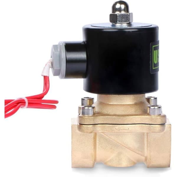 U.S. Solid 220V AC 3/4" G Mässing NC för Luft Vatten Olja