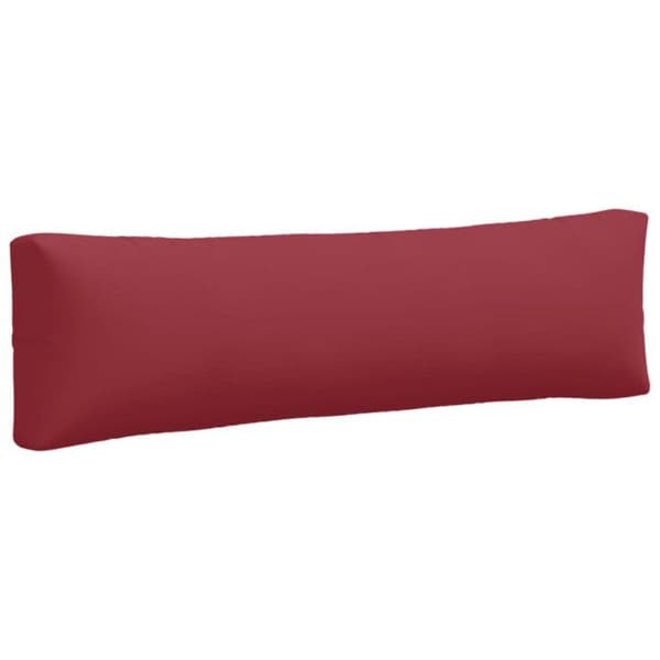 vidaXL Pallkuddar set om 2 vinröd tyg 360931