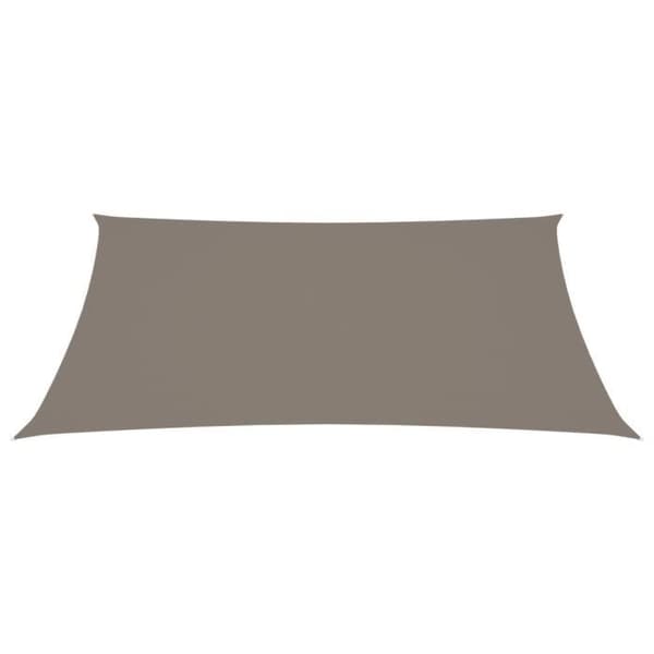 vidaXL Parasol Sail Oxford Tyg Rektangulär 5x7 m Taupe