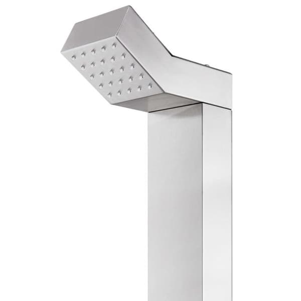 vidaXL Trädgårdsdusch 220 cm Rostfritt stål