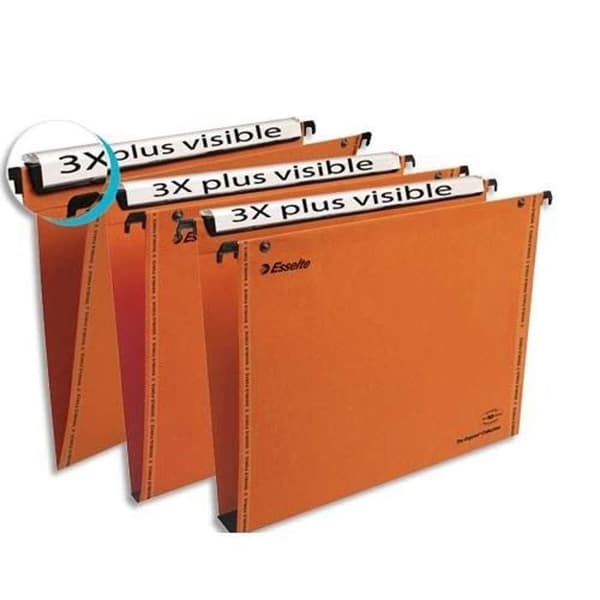 Esselte med 25 hängmappar orange VMG 49941