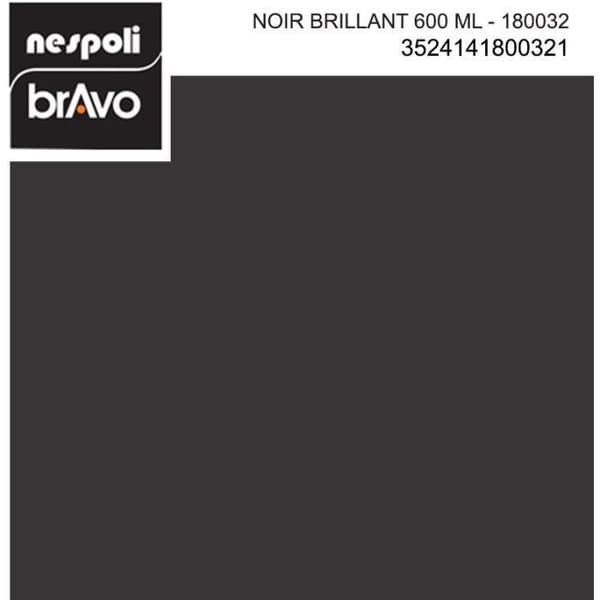NESPOLI Sprayfärg - Blank svart - 600 ml