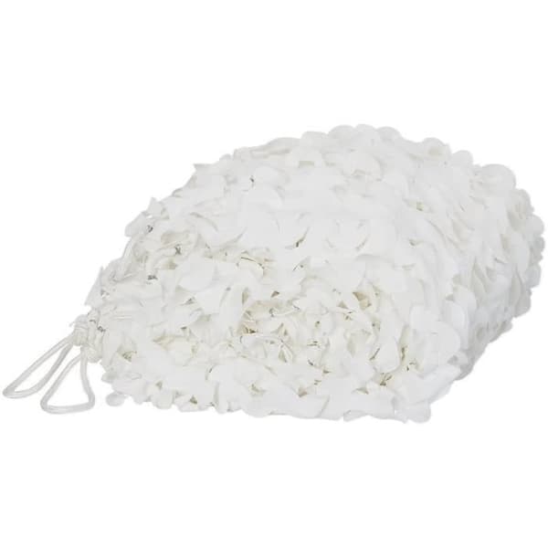Snövit kamouflage-nät 3x4M (9,8x13ft)