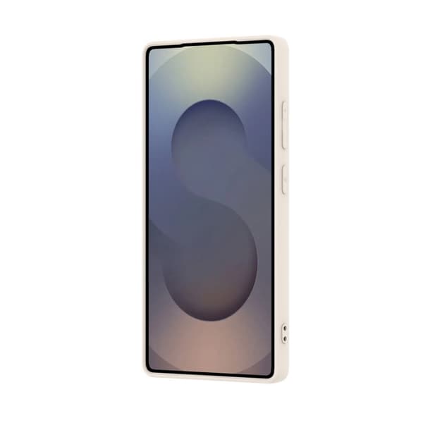 Coque - Crong - Galaxy S25 Ultra - Mjuk silikon - Mikrofiberfoder - Beige