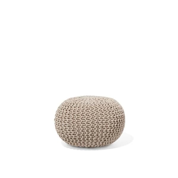 Beliani - Puff beige 40 x 25 cm CONRAD