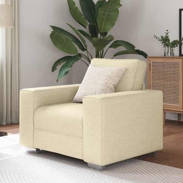 Krämsoffa med kudde 100 x 77 x 82 cm tyg