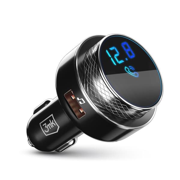 Accessoarer - FM-sändare 3mk Hyper Car 23 W QC USB 2 A Svart/Silver