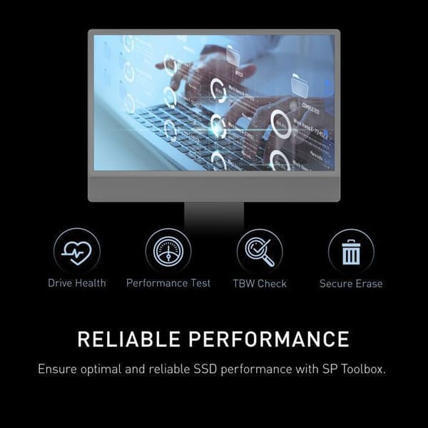 Intern SSD - Silicon Power - US75 - 2To - NVMe PCIe Gen4x4 - M.2 2280