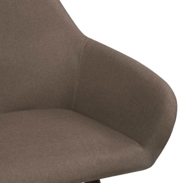vidaXL Matstolar set om 2 brun tyg 283462