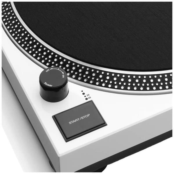 Lenco L-3810WH - Direktdriven skivspelare med USB/PC-encoding - Vit