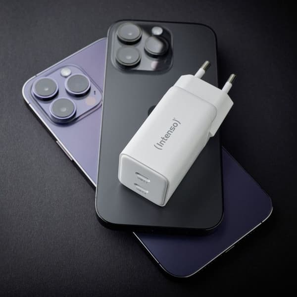 Nätadapter - Intense - 7804012 - USB-C1, USB-C2 - Snabbladdning - Bakåtkompatibel