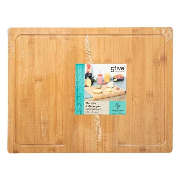 Skärbräda 45x34cm bambu med kant - 5 five simply smart