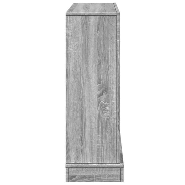 Sotthållare för eldstad sonoma grå 100x30x87,5 cm ingenjörsträ