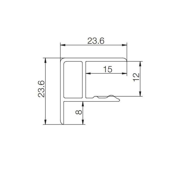 2x Sockelanslutning 120mm matt vit Kök Möbelbenanslutning