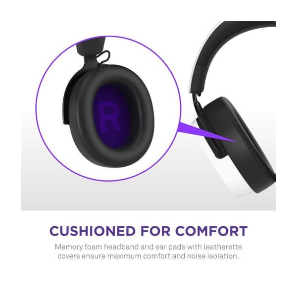 Hörlurar - NZXT - Relay - Vit - 3D-ljud - Långvarig komfort